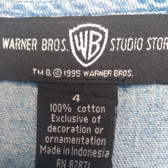 Vintage Blue Disney dress with sylvester & tweety size 4 - Picture 6 of 10